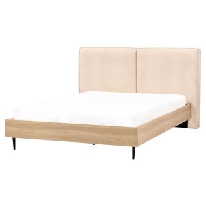 Cama bouclé izernore 160 x 200 cm beige