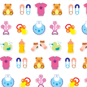 Papel pintado infantil bebe de colores 60cm por 250cm