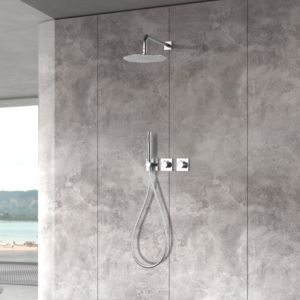 Imex - columna ducha empotrada termostática cromado serie tíbet