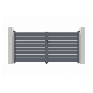 Pack puerta eléctrica batiente vogel 3m h.160cm + motor tanker b250