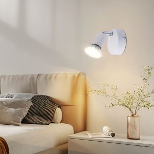 Nettlife lámpara de techo blanca gu10 8x8
