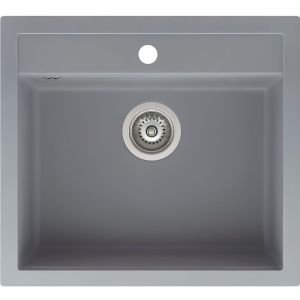 Fregadero - cuadrado sin escurridor gris - 565 x 510 mm