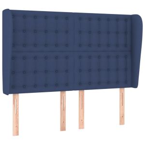 vidaXL cabecero con orejas de tela azul 147x23x118/128 cm