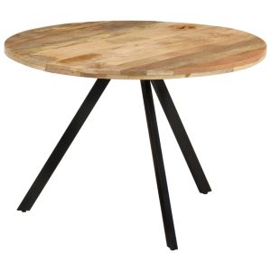 Mesa de comedor madera maciza de mango 110x75 cm oif924498