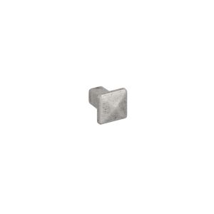 Pomo para muebles en zamac diámetro 18 x 22 plata brillante lote de 25
