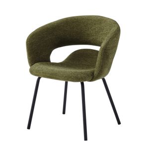 Travis-sillón de mesa de tela luxury kaki
