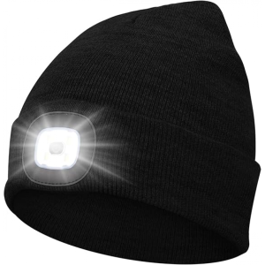 Gorro LED 3 en 1 invierno punto recargable ligero