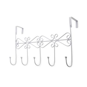 Perchero de puerta rei c1039 | 393x111x227 mm | blanco mate