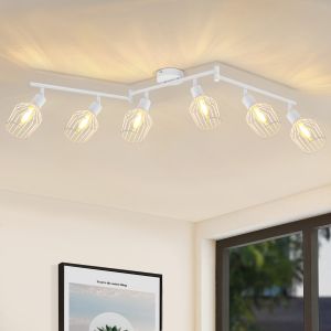 Nettlfe lámpara de techo e14 blanca 90x12