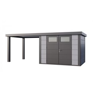 Caseta jardin nh7 con apoyo abierto grande izq | gris claro | novo habitat