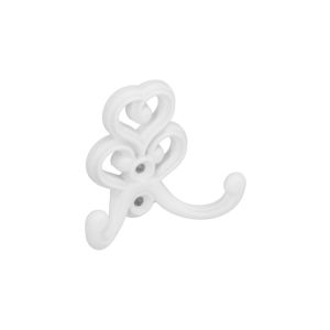 Perchero de zamac diam 73 x 62mm blanco pack de 25