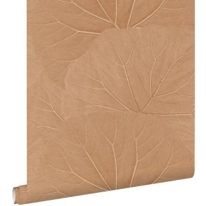 Estahome papel pintado hojas rosa terracota 53 cm x 10.05 m