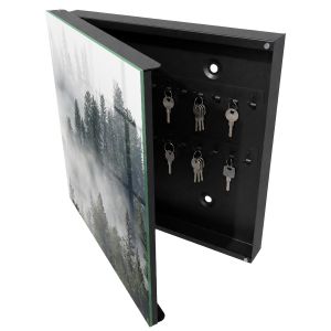 Caja para llaves 30x30x5 bosque brumoso, apertura izquierda tulup
