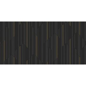 Zambaiti papel pintado líneas gráficas gris oscuro - 106 cm x 10 m - 662309