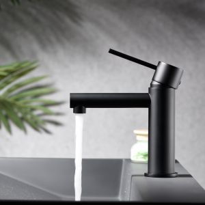 Grifo de lavabo milos stick negro mate [ imex® ]