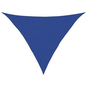 Toldo de vela triangular hdpe azul 160 g/m² 5x5x6 m