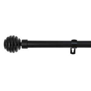 Barra de forja extensible y decorativa(negro, 120-210cm bola rota)