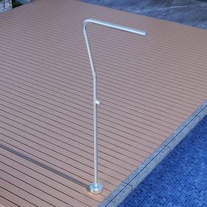 Imex - ducha piscina exterior acero s.316 acero serie nevada