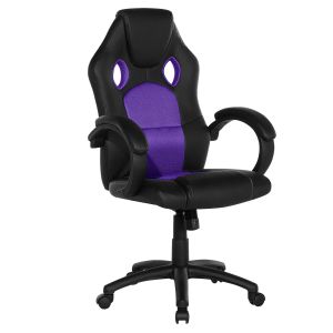 Silla de oficina fighter piel sintética violeta