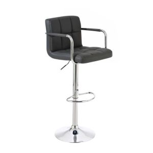 Taburete de bar moderno gris pu - lucy v2