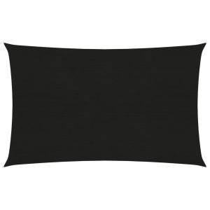 vidaXL toldo de vela negro hdpe 160 g/m² 5x7 m