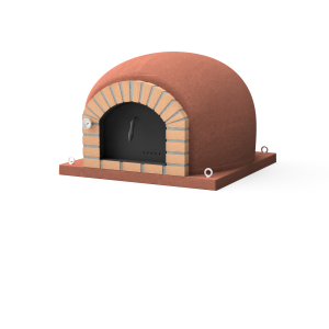 Horno de leña exterior de obra modelo stromboli burdeos - 80x80x72cm
