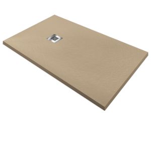 Plato ducha | válvula + rej. Color | cemento | creta | 200x90cm