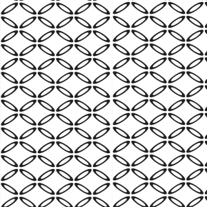 Papel pintado geométrico blanco y negro 60cm por 250cm