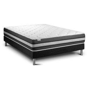 Conjunto vital spring zen 160 x 190 cm somier kit negro