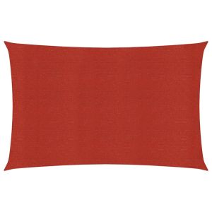 Vela de sombra 160 g/m² roja 2,5 x 4,5