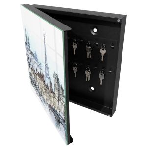Caja para llaves 30x30x5 torre fuerte, apertura izquierda tulup