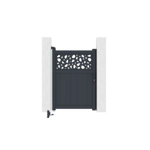 Puerta ajustable dolomite sunny 1 m h140 aluminio gris