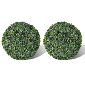 Arbusto de bolas boj artificial h27 cm 2 unidades eerf6063