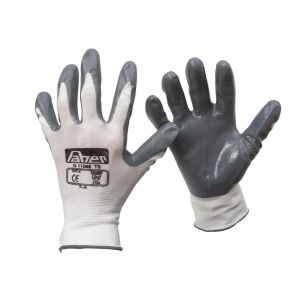 Guante nylon  nitrilo gris t-10 par