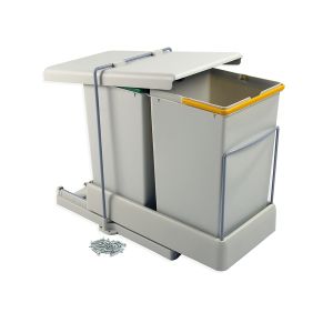 Contenedor de reciclaje de fijación inferior y extracción automática con