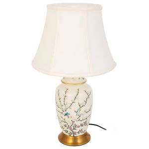 Lámpara de mesa de ceramica blanco d33x55
