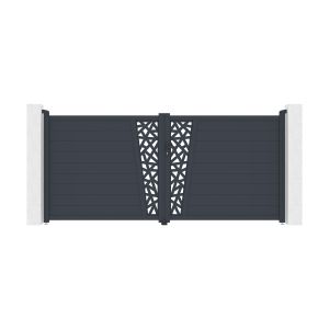 Puerta abatible 3,5 m cervina ruivo h.160cm + motor b700