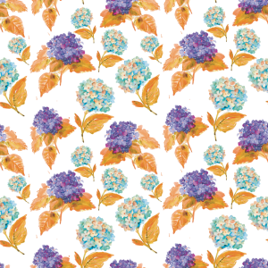 Papel pintado floral narnaja y lila 58cm ancho por 350cm alto