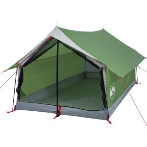 vidaXL tienda de campaña para 2 personas impermeable verde
