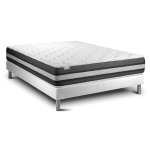 Conjunto vital spring zen 150 x 200 cm somier kit blanco