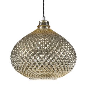 Lámpara colgante madon vidrio dorado