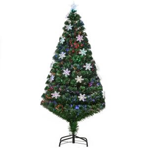 Árbol de navidad ø60x150 cm PVC y metal color verde Homcom