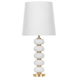 Lámpara de mesa frio metal blanco