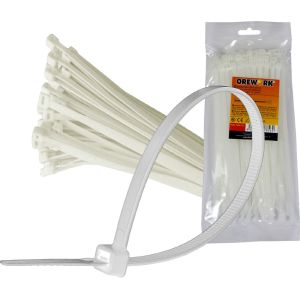 Bridas de nailon blancas - 2,5x100 mm