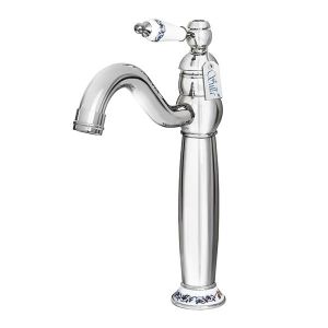 Grifo lavabo caño alto monomando retro, crome