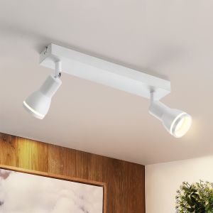 Nettlife lámpara de techo blanca gu10 30x5