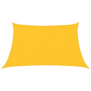 Toldo de vela hdpe amarillo 160 g/m² 3/4x2 m