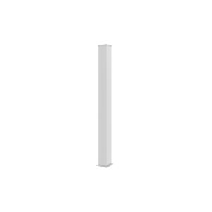 Juego de 2 postes eifel 15x15 en aluminio a.190cm - blanco mate