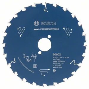 Hoja de sierra circular - Bosch - expert for construct wood - 160 x 20 x 2,