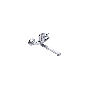 Grifo monomando para fregadero de pared con caño bajo
